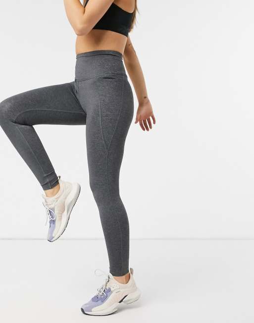 Reebok Lux 2.0 high rise tights in dark grey