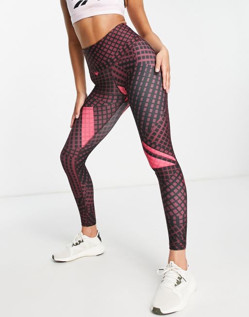 red white and blue running tights