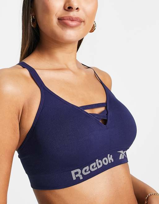 Reebok - Maryna - Sømløs bralette i marineblå