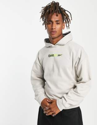 Reebok MYT hoodie in stone-Neutral