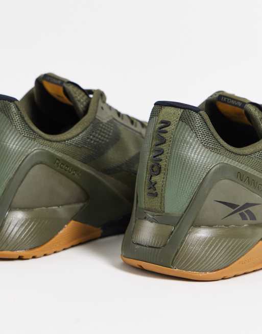 Army green outlet reebok shoes