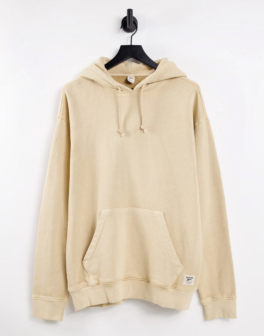 Reebok natural dye hoodie in sepia-Brown