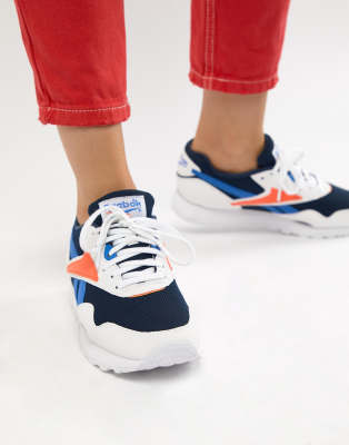 reebok orange sneakers