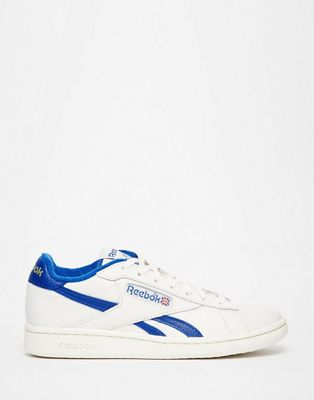 reebok npc white & blue classic trainers