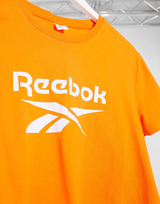 orange reebok shirt