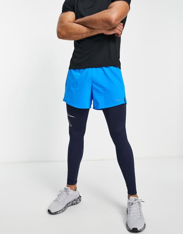 Reebok OSR epic active shorts in horizon blue