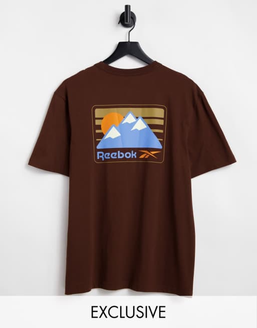 Tee shirt reebok brun new arrivals