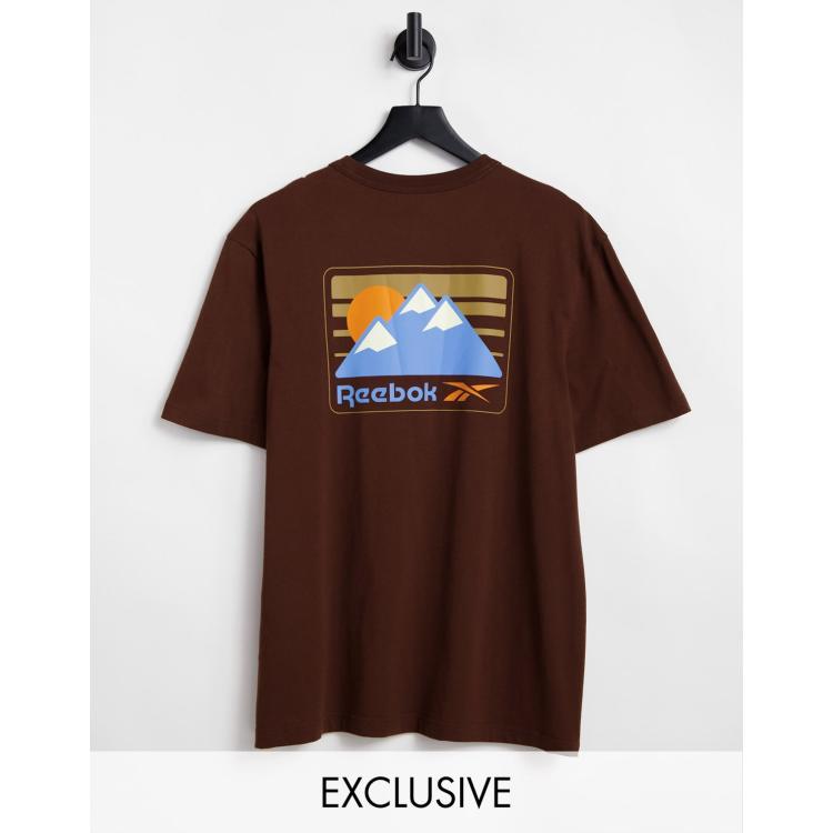 Reebok t shirt brun new arrivals