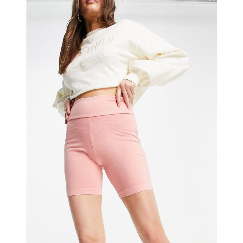 Pantaloncini kg36R Reebok - Pantaloncini leggings rosa pastello con tintura naturale