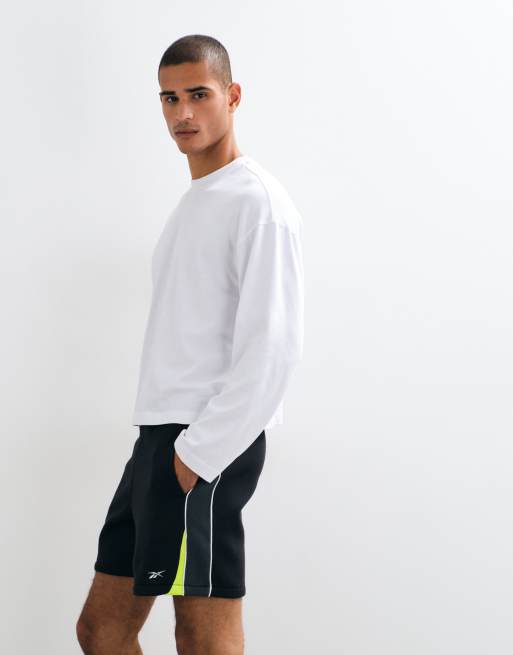 Reebok pantaloncini sportivi da calcio Siderwinder da 7" in nero, 3 di 5