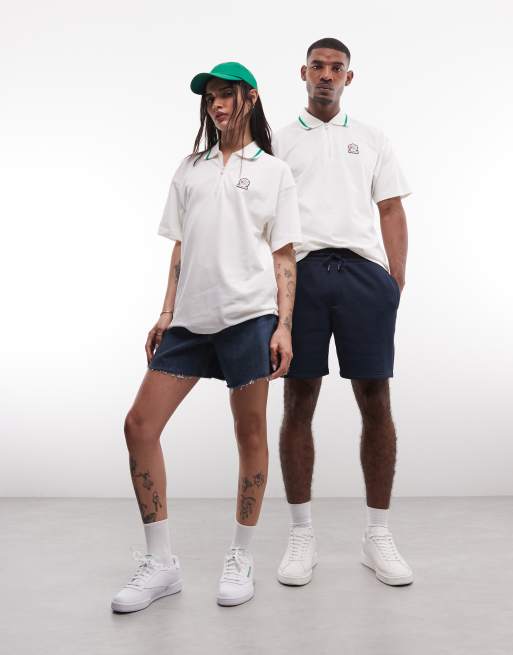 Reebok patch logo polo shirt in off-white - Exclusive to ASOS, 3 of 4