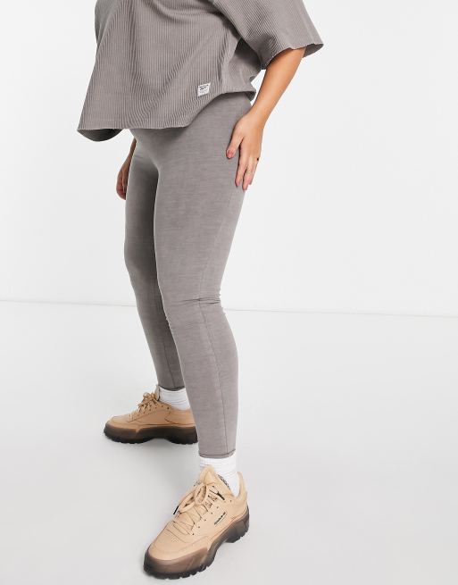 Bold High-Waisted Ruched Leggings Boulder Grey – Reebok Australia