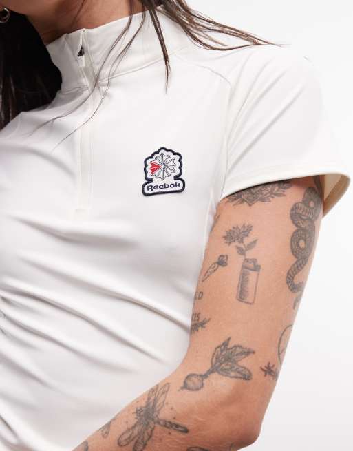 Reebok - Polo da donna bianco sporco - In esclusiva per ASOS, 2 di 4
