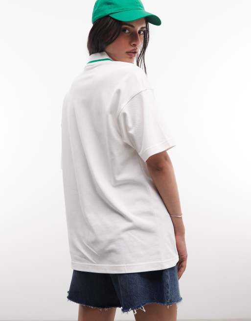 Reebok polo shirt med patch-logo i råhvid - Kun hos ASOS, 4 af 4