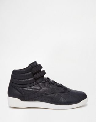 Lux Leather High Top Black Sneakers 