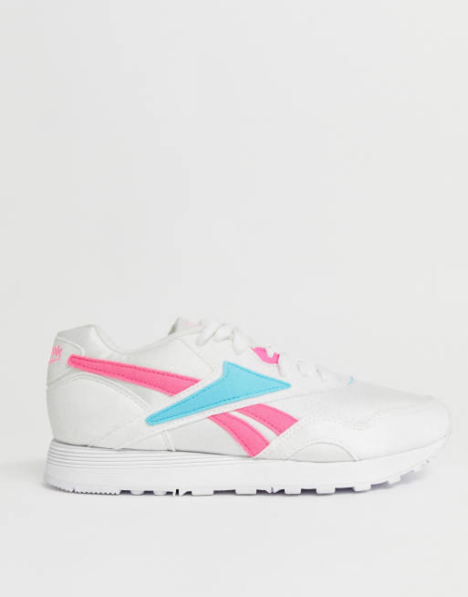 Ernest Shackleton Ambassadeur Mart Reebok - Rapide - Sneakers in roze en blauw | ASOS