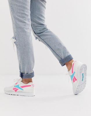 Reebok Rapide Trainers in Pink and Blue 