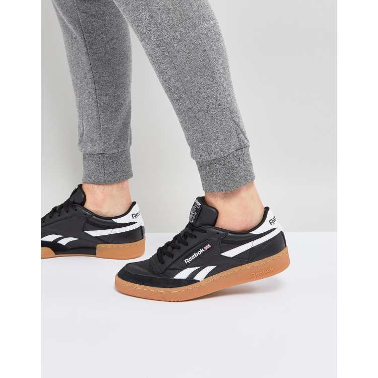 Reebok Revenge Plus Gum Sneakers In Black CM8790