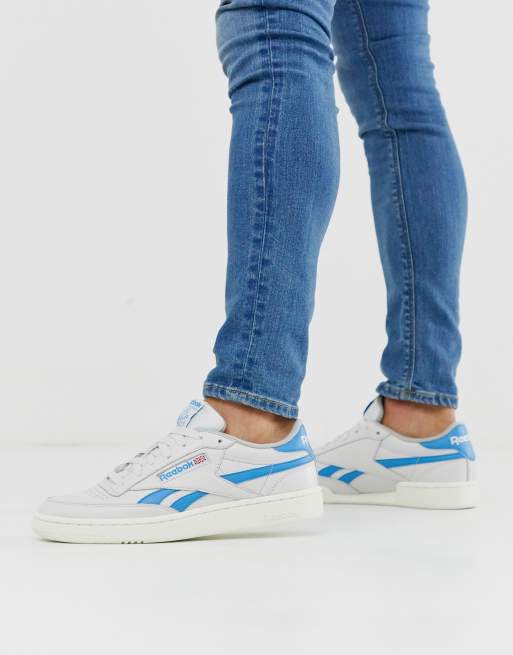 Reebok Revenge plus MU trainers in Blue ASOS