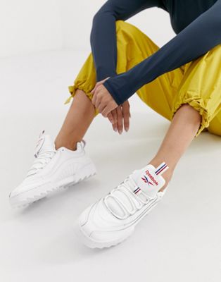 Reebok Rivyx ripple sneakers in white 