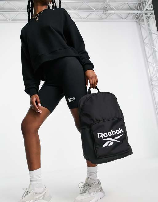 Reebok - Rugzak met groot logo in zwart
