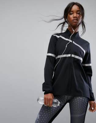 reebok running reflective jacket