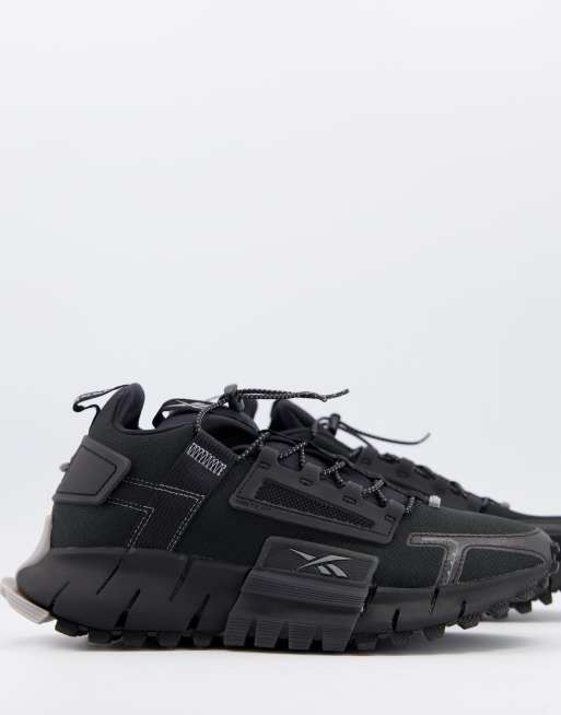 Reebok ASOS – Sneaker Running – | Triple-Schwarz Zig in Edge Kinetica