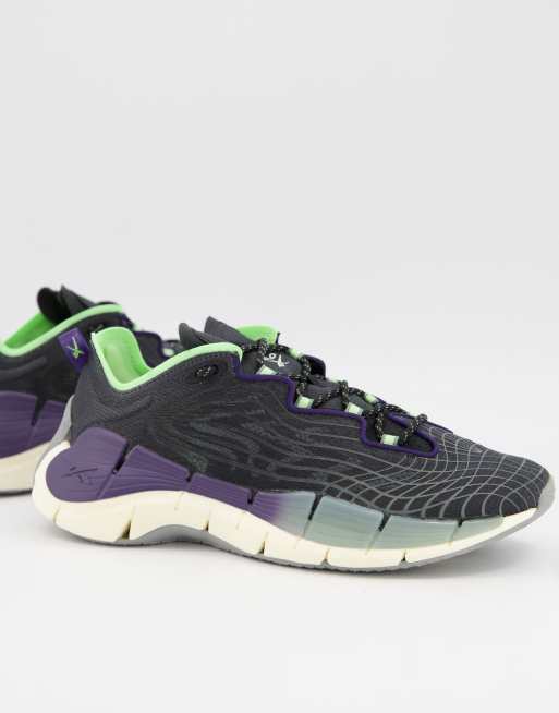 Black and purple outlet reebok