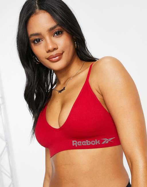 Reebok seamless bra in red