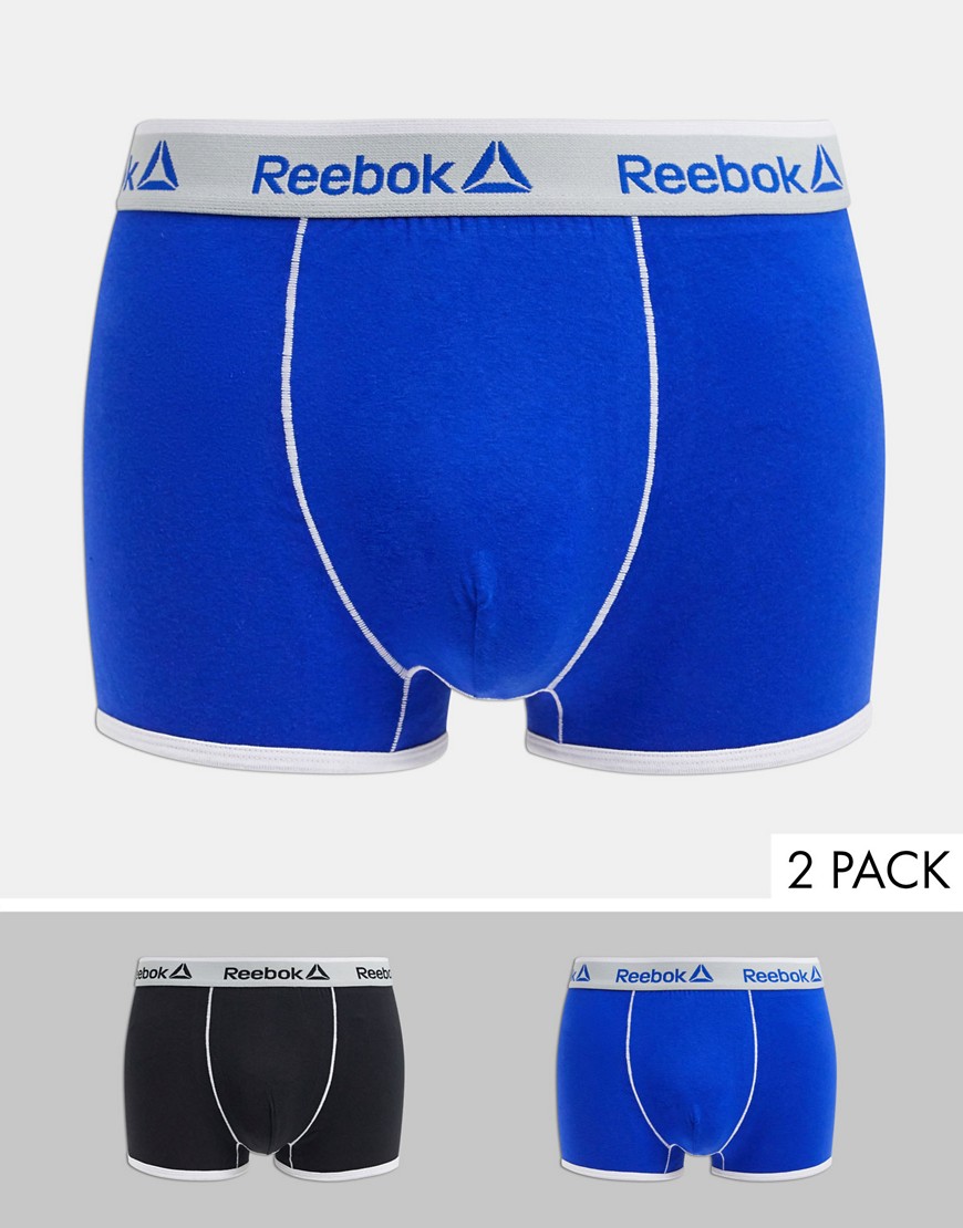 Reebok - Set van 2 boxershorts in zwart en blauw-Multi