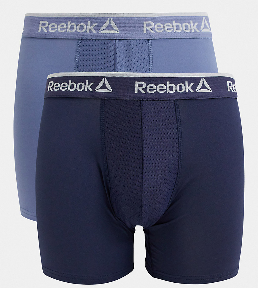 Reebok - Set van 2 sportboxers in indigo en marineblauw