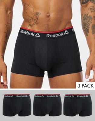 Reebok - Set van 3 boxershorts-Zwart