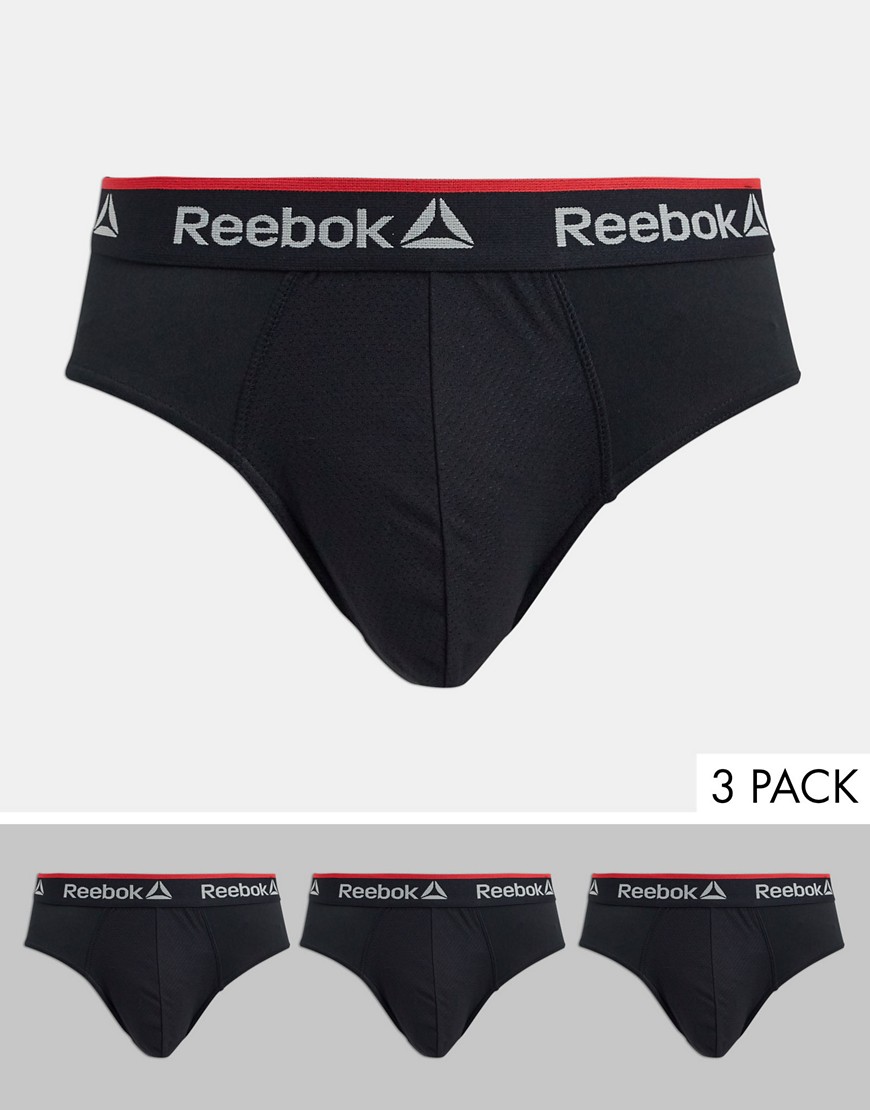 Reebok - Set van 3 sportieve onderbroeken in zwart