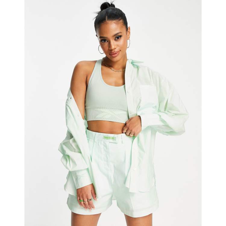 Reebok shirt in pastel green ASOS