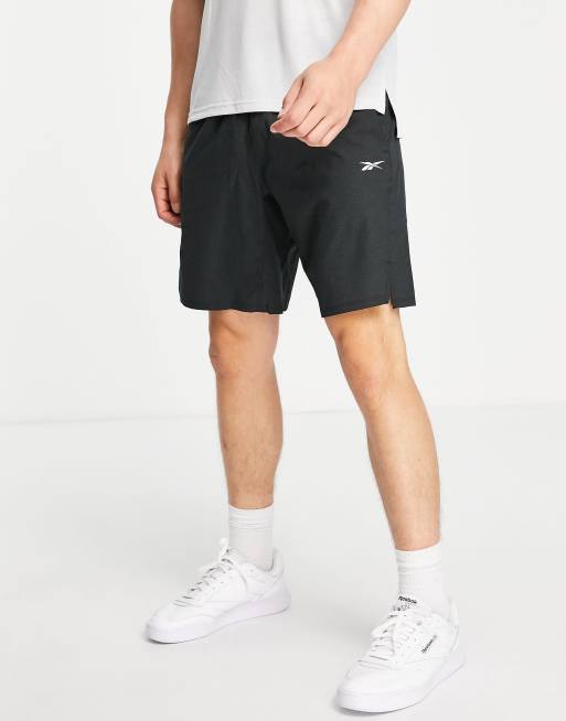 Reebok shorts with contrast waist in black