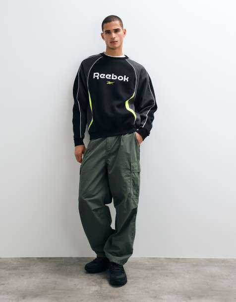 Reebok Sidewinder Football crewneck sweatshirt in black - view 1
