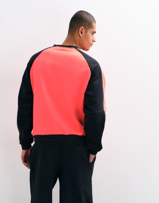 Reebok Sidewinder Football Sweatshirt mit Rundhalsausschnitt in Rot, 5 von 5