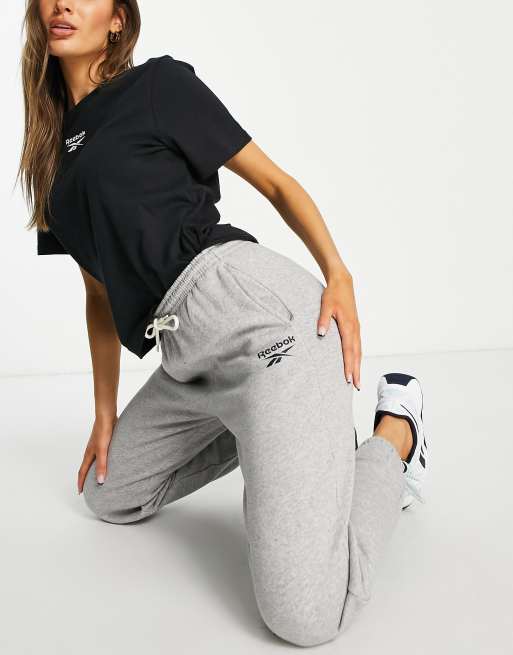 Reebok sweatpants hot sale womens silver