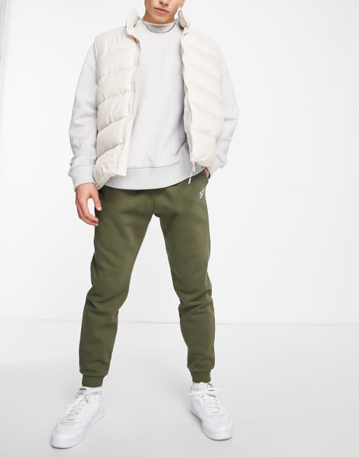 Champion small logo sweatpants in tan