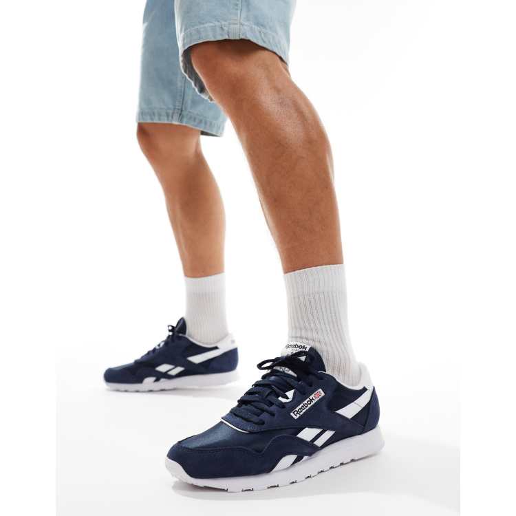 Reebok Sneakers classiche in nylon blu navy ASOS