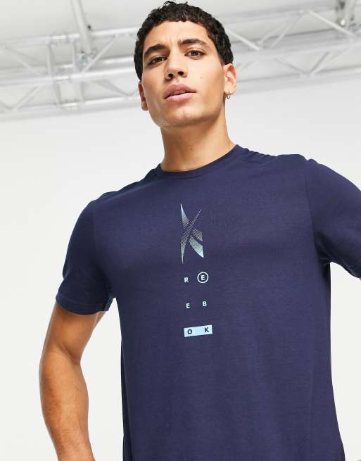 Reebok speedwick move t-shirt in vector navy