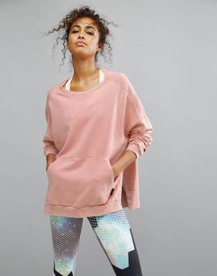 reebok pink sweatshirt