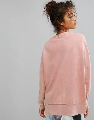 pink reebok sweatshirt