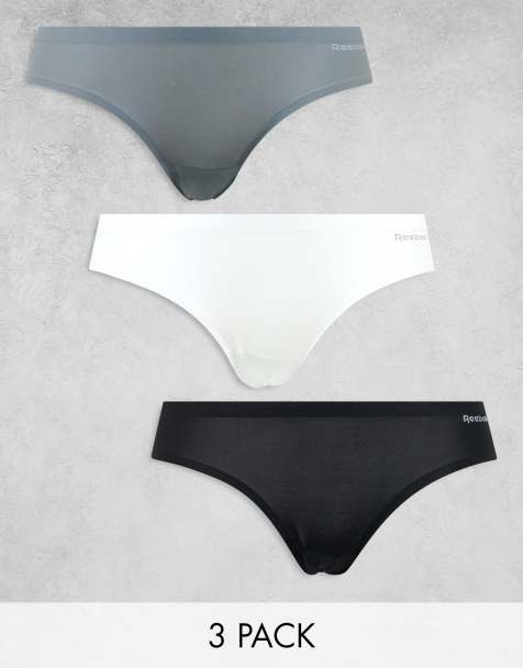 Reebok Suki Bonded Briefs in Black/White/Grey - view 1