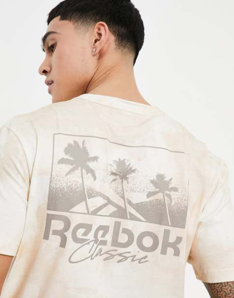Reebok Summer Retreat t-shirt in light beige print - view 1
