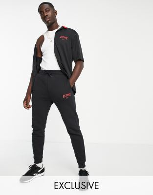 Reebok – Svarta mysbyxor med vintagelogga, endast hos ASOS