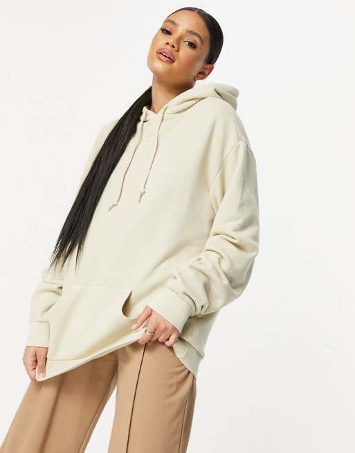 Reebok Sweat capuche logo centr Beige BEIGE ASOS