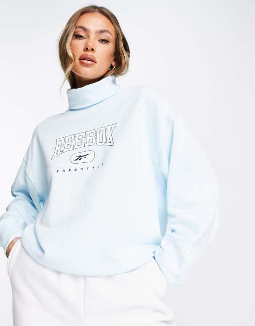 Reebok Sweat a col montant Bleu