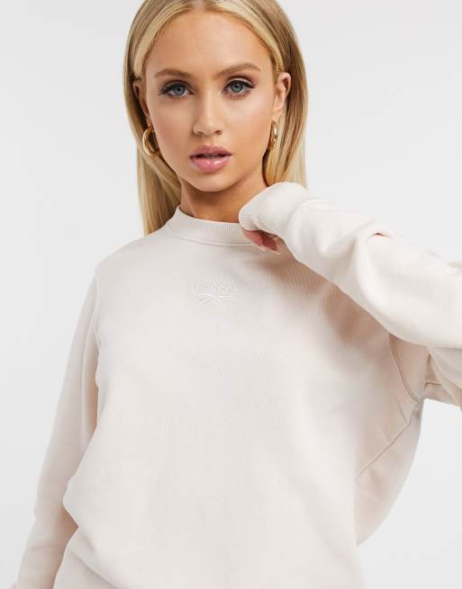 Reebok - Sweat délavé à logo - Rose, 3 de 4