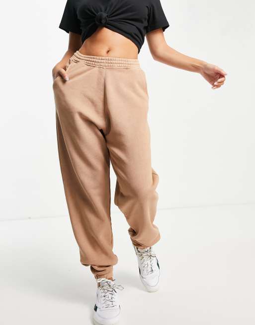 Reebok Brown Regular Fit Sports Joggers